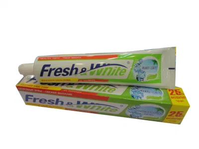 OEM de etiqueta privada sin peróxido, la mejor pasta de dientes blanqueadora con fluoruro 2018
